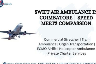 Swift Air Ambulance in Coimbatore | Speed Meets Compassion