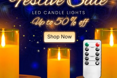Mooncee 3-Piece Flameless LED Candles w/ Remote — Swinging & Remote Control