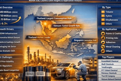 Southeast Asia Aromatic Solvents Market to Reach USD 1.15 Billion by 2034, Growing at 6.3% CAGR