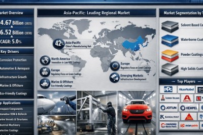 Global Polyurethane Resin Industrial Coatings Market Expansion: 4.67 Billion in 2026 to 6.52 Billion by 2034