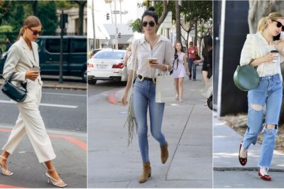 scarf over her head to hide from the paparazzi