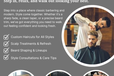 Upgrade Your Style with Professional Haircuts, Beard Trims & Shaves