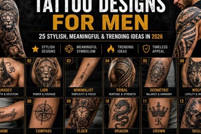 Tattoo Designs for Men: 25 Stylish, Meaningful & Trending Ideas in 2026